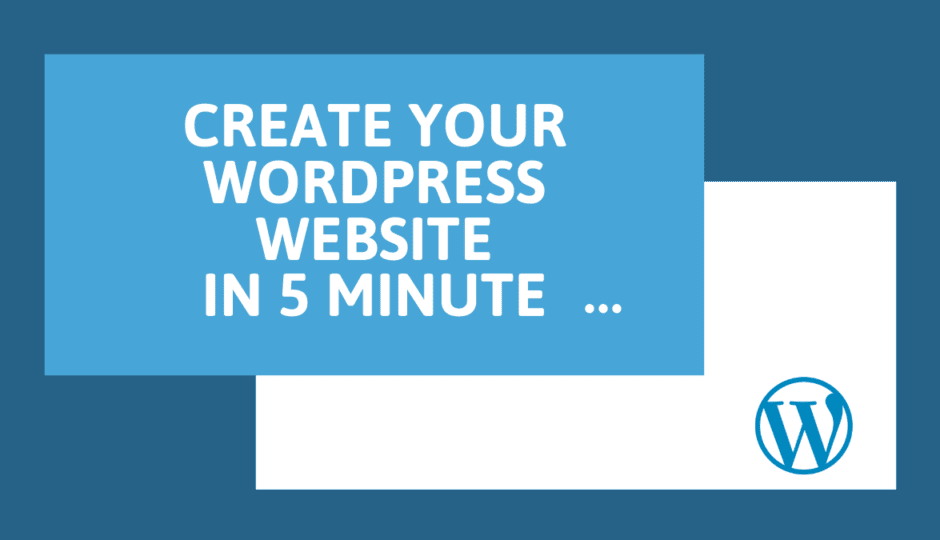 Create A WordPress Website In 5 Minute