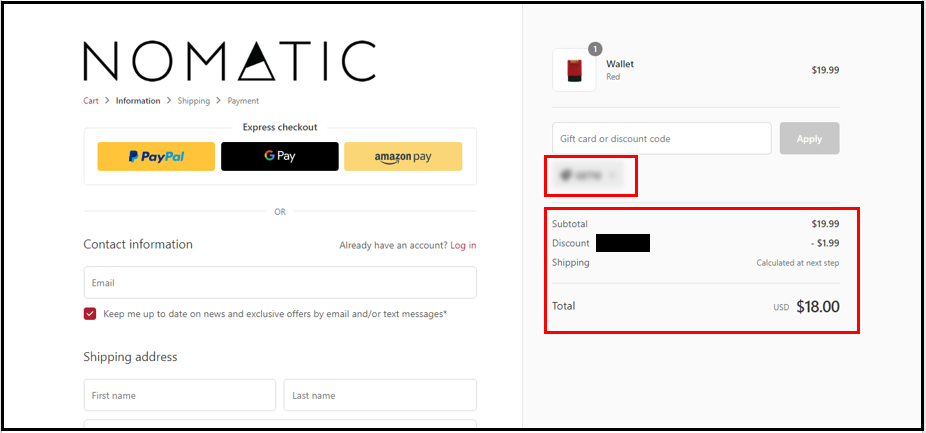 nomadic-coupon-code-on-nomatic-checkout-page