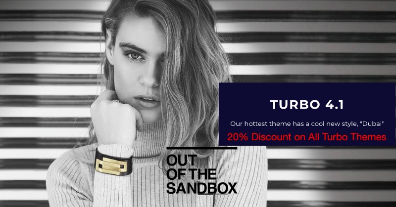 Out of the Sandbox Coupon (20% OFF Turbo Theme Discount)