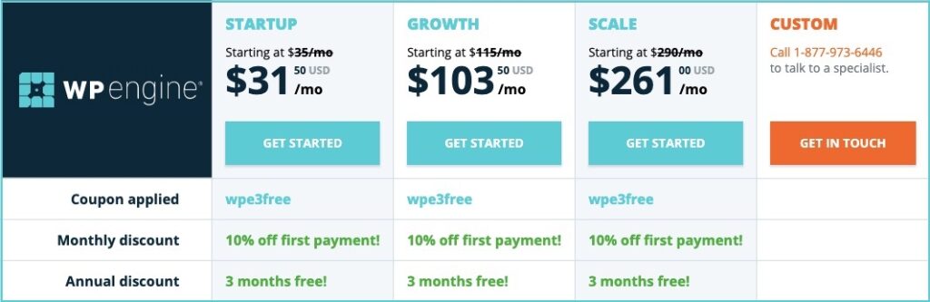 wpengine pricing special offer