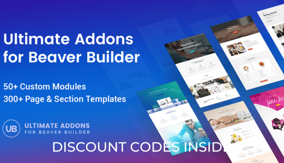 ultimate addons for beaver builder discount code