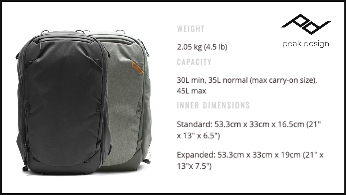 Peak Design (Travel Backpack)