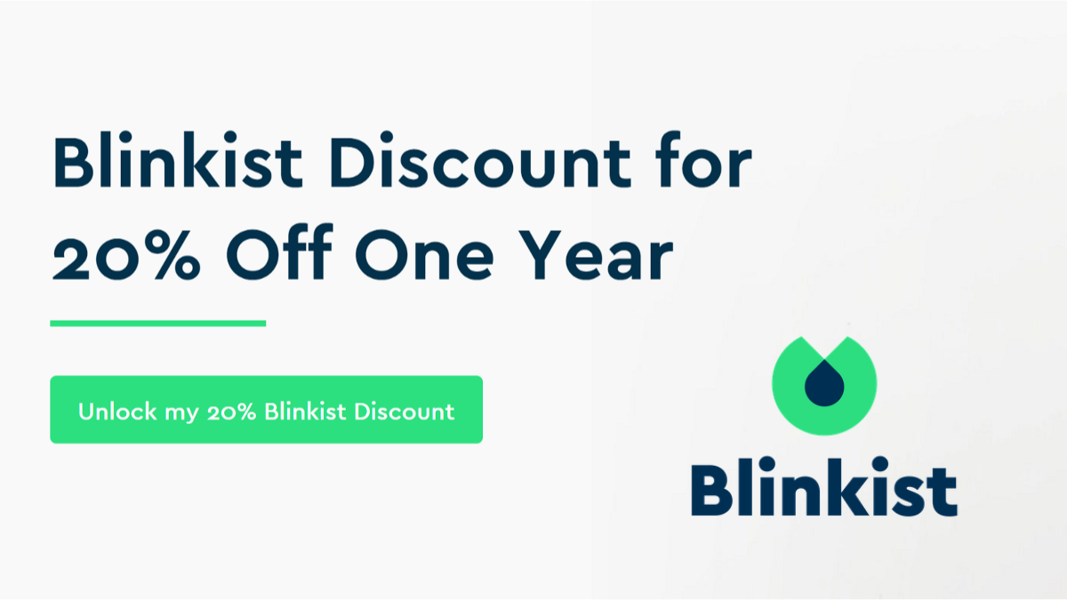 Blinkist Discount Codes (Exclusive 20% OFF Deal)