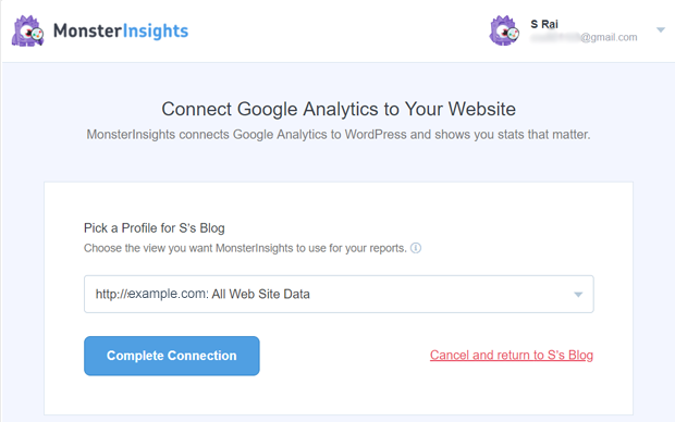 connect Google analytics to wordpress