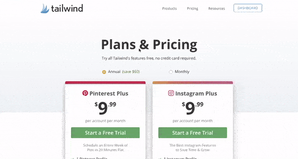 tailwind pricing