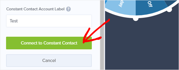 constant contact account label