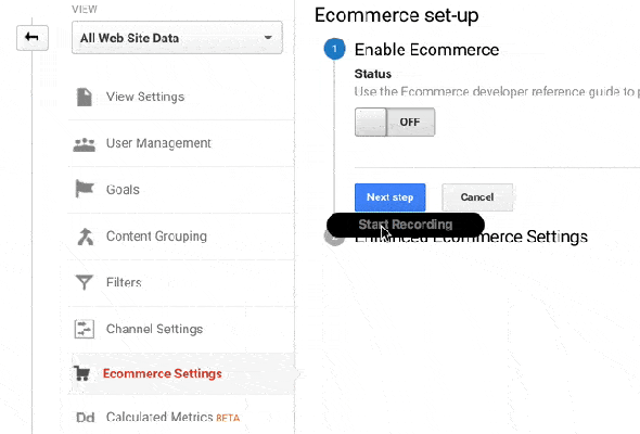 woocommerce set up in google analytics