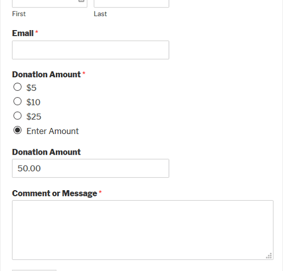 form fields | donation forms by wp forms