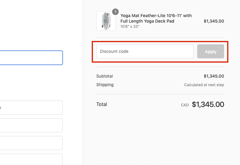 cruiser sup checkout page