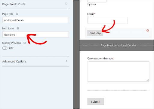 customize multipage forms in wordpress