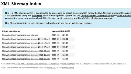 google xml sitemap