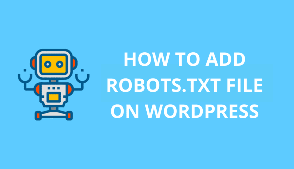 how to add robots.txt file on wordpress