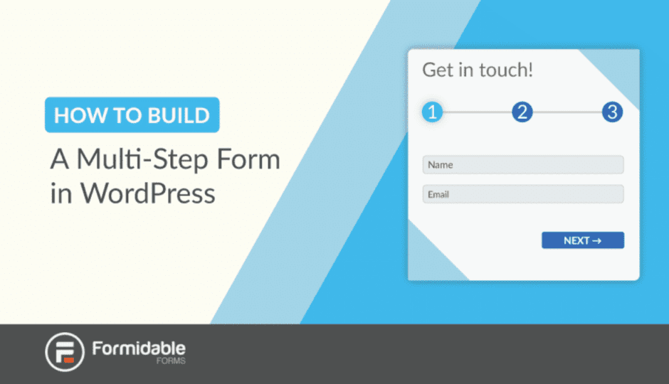 how to create a multi-part form on wordpress with formidable forms