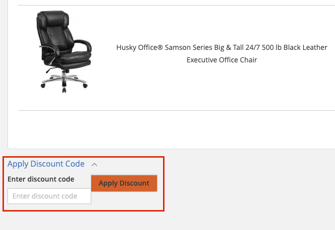 husky office checkout page