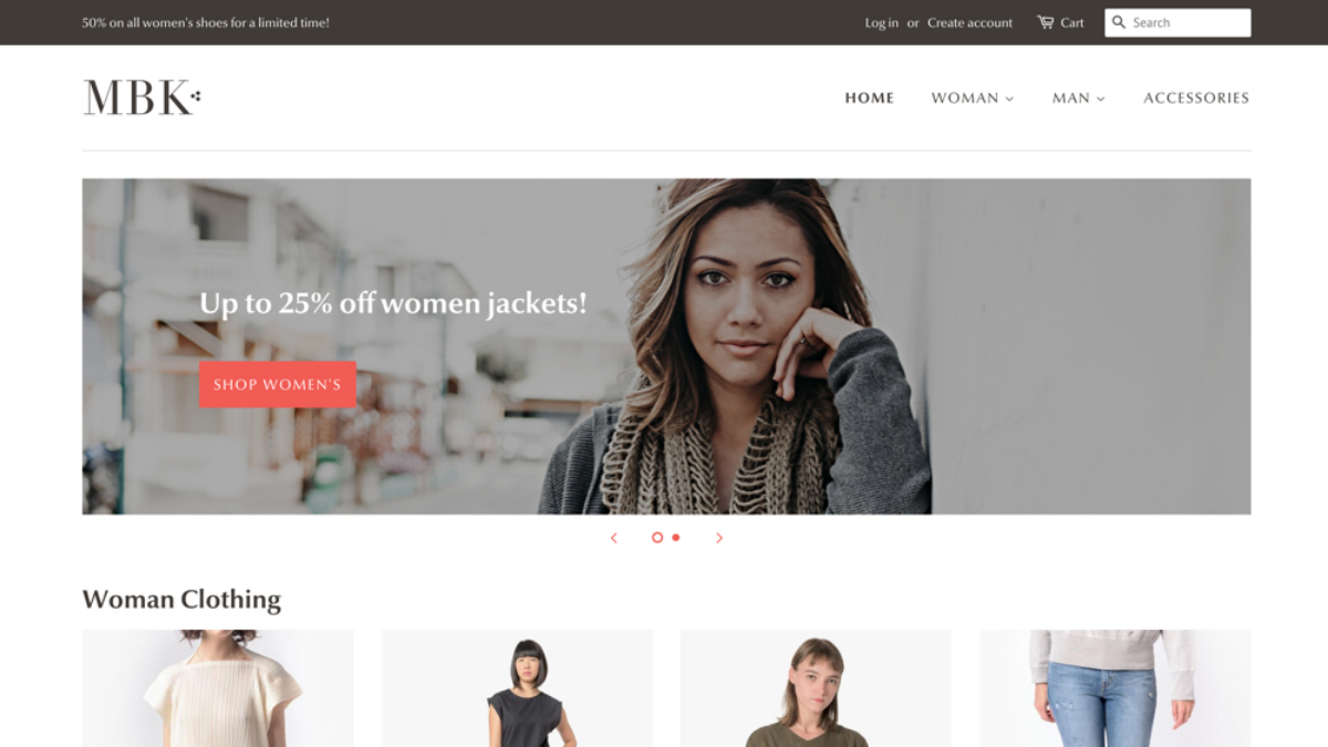 minimal shopify theme