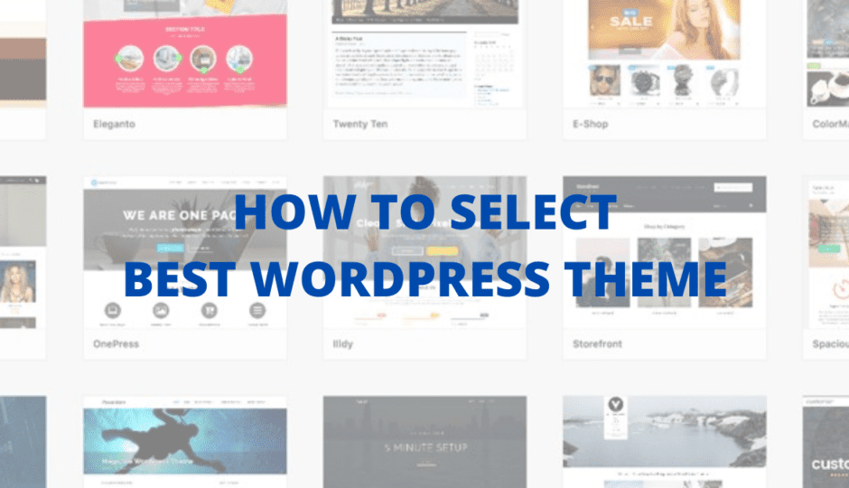 how to select best wordpress theme