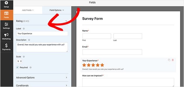 how to create survey forms in wordpress