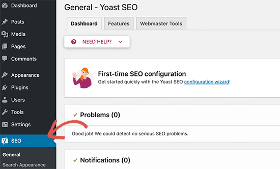 install yoast seo plugin