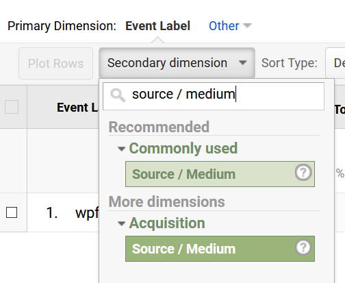 track form submission source in google analytics