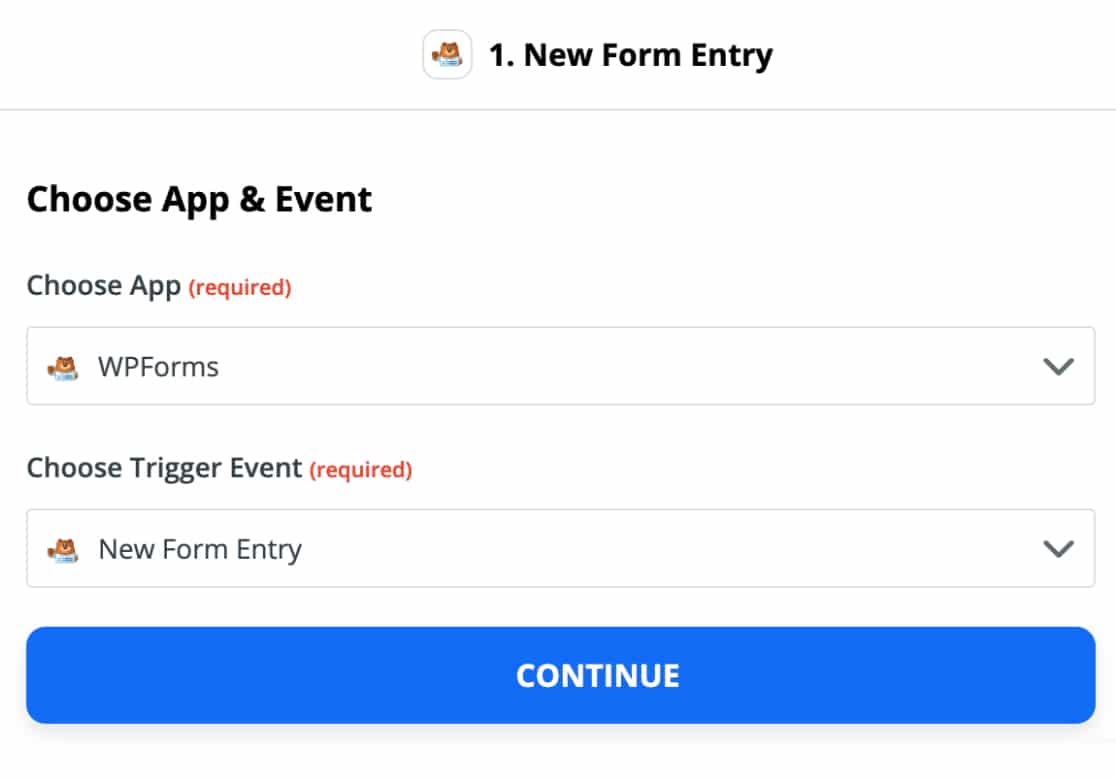 create new form entry