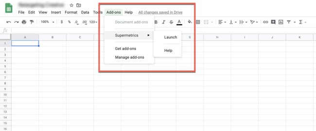 how to set up supermetrics for google sheets