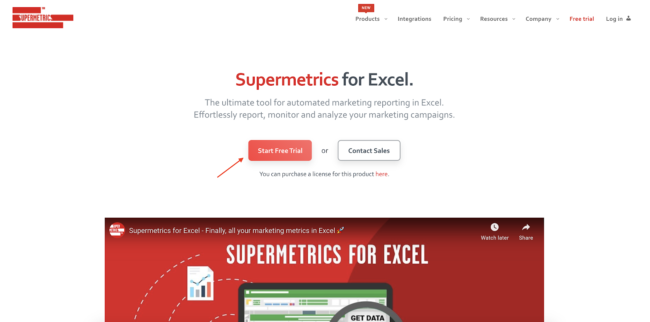 supermetrics for excel