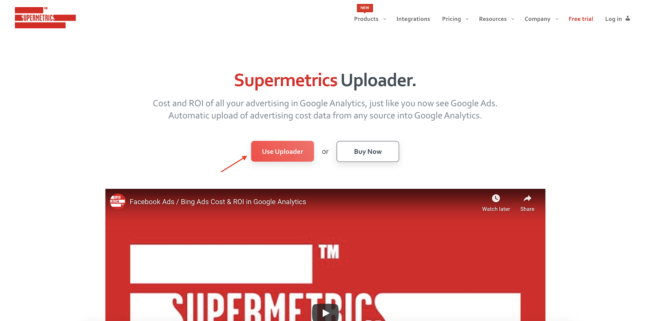 supermetrics for uploader