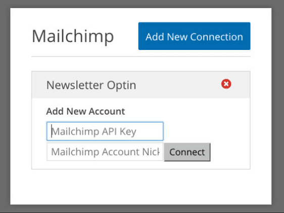 add MailChimp API Key into WPForms