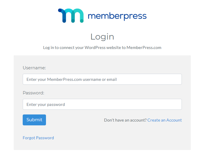 memberpress login panel