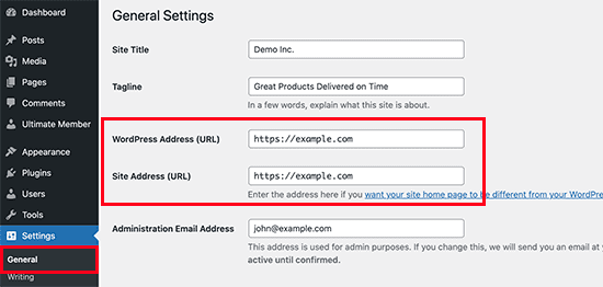 configure url settings to fix too many redirects error