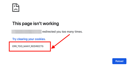 too many redirect error on wordpress