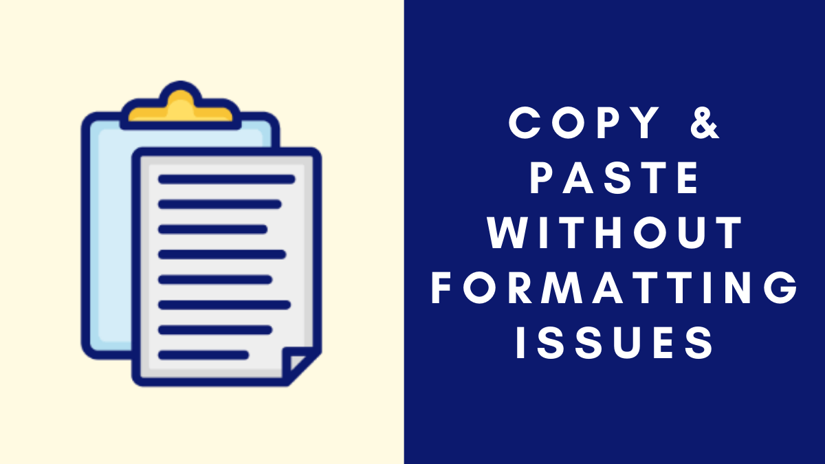 How To Copy And Paste Without Conditional Formatting