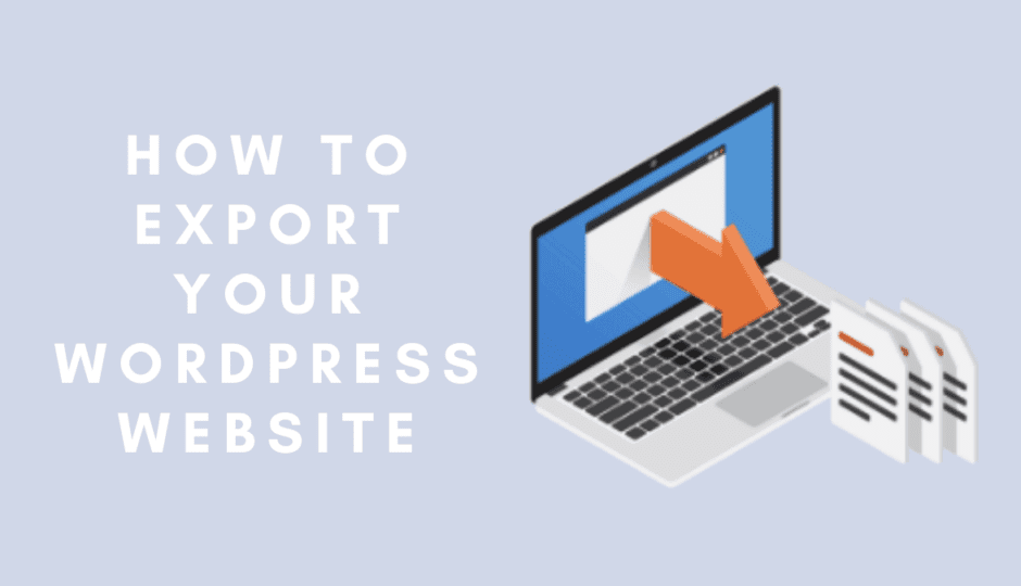 how to export your wordpress website