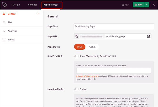 wordpress login page settings to customize