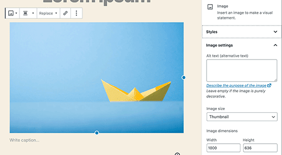 add alt text to image in wordpress