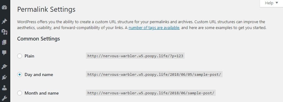 permalink settings to avoid returning 404 error on wordpress posts