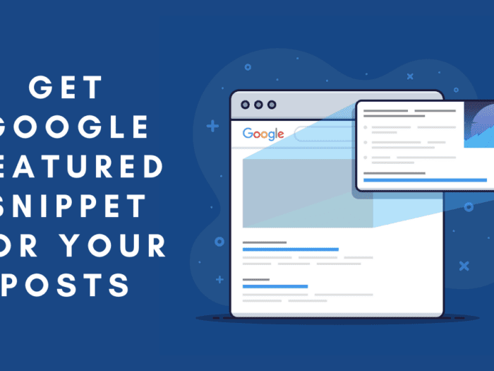 how to get google featured snippet