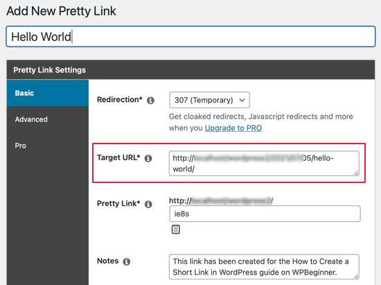 install pretty links in wordpress