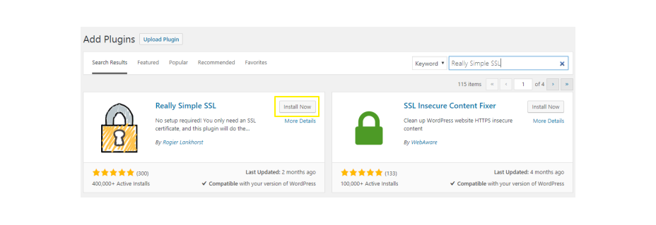 really simple ssl plugin to install free ssl certificate on wordpress websites