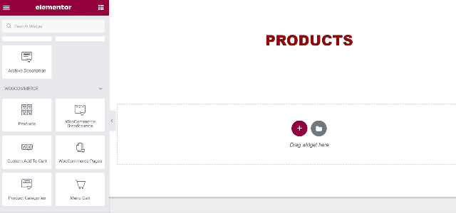 building woocommerce pages with elementor website builder