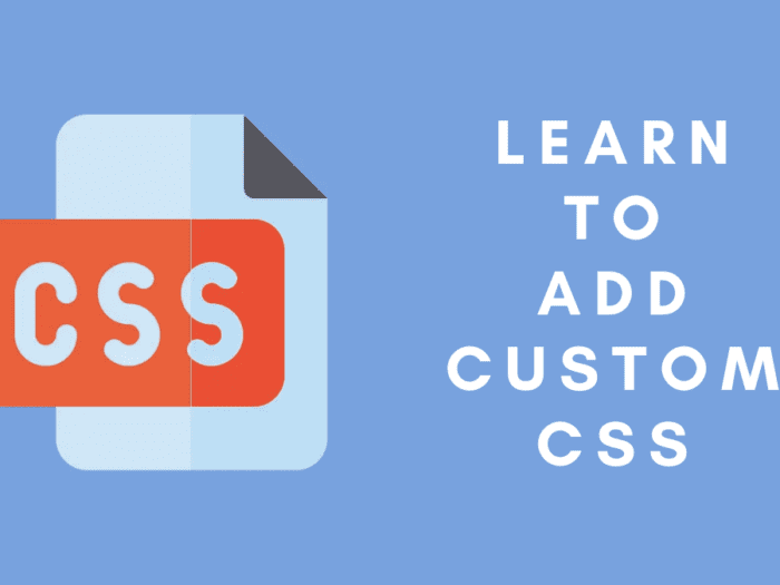 how to add custom css