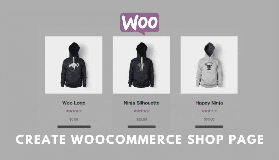 how to create woocommerce shop page