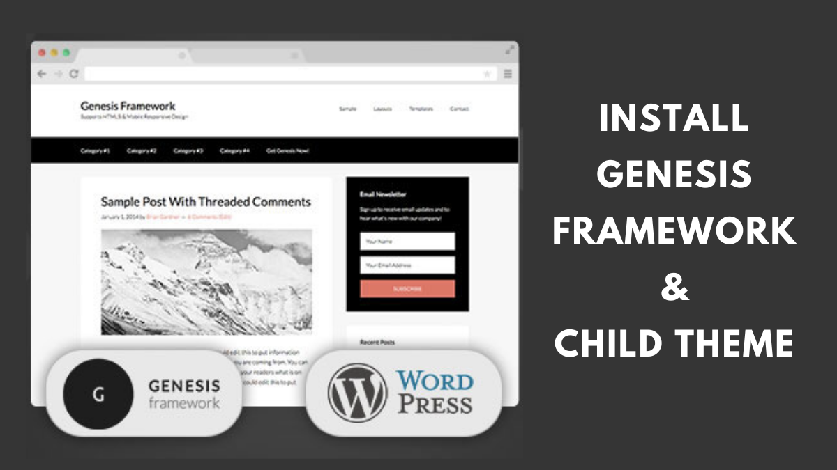 How to Install Genesis Framework and Child Theme on a WordPress Site