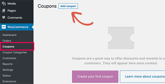 add new buy one get one free coupon in wordpress