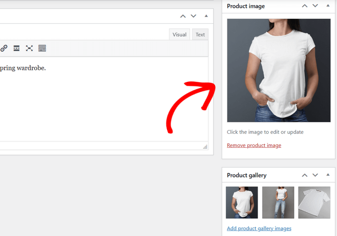add product images to woocommerce store