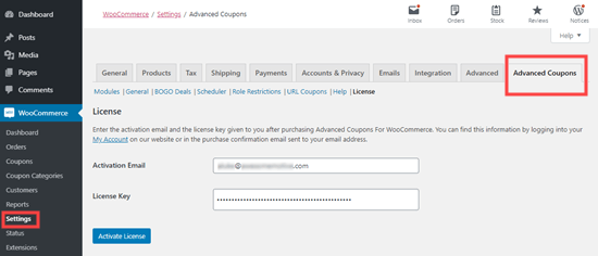 licensed advanced coupon plugin to add buy one get one free coupons