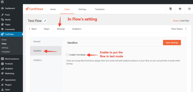 test cartflows sales funnel