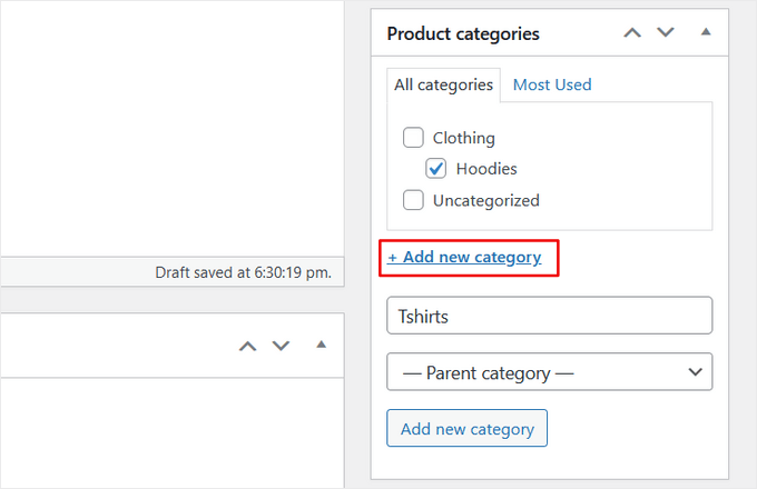 set up categories for woocommerce online business