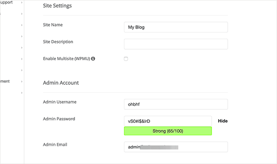 set up wordpress