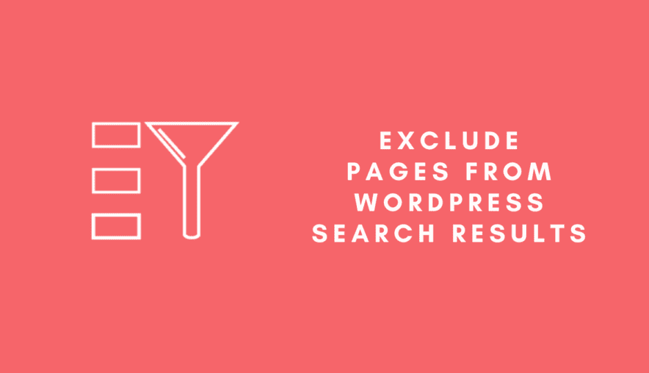 how to exclude pages from wordpress search results